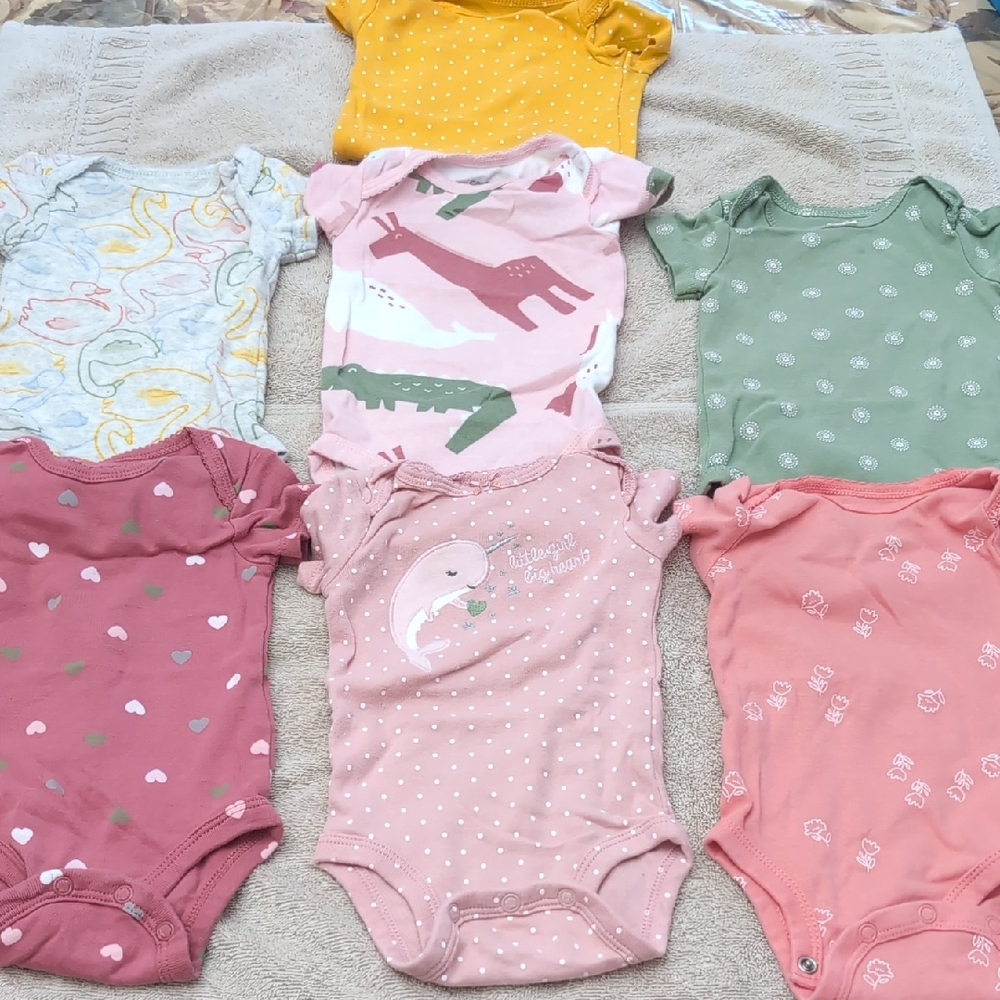 Carter's Set Of 7 3-month Onesies